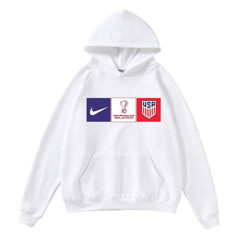 Men's American World Cup Soccer Hoodie White